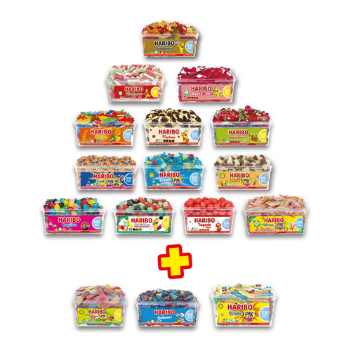 Colis HARIBO 13 boites + 3 boites offertes