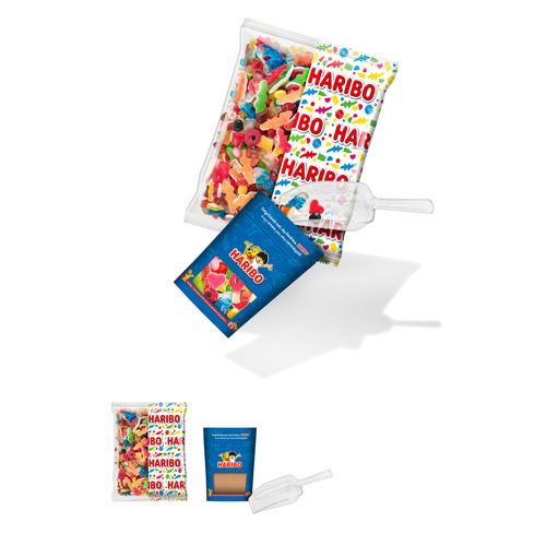 Colis Happy Life 2kg x6 avec 100 Sachets Papier et 1 Pelle à Bonbons