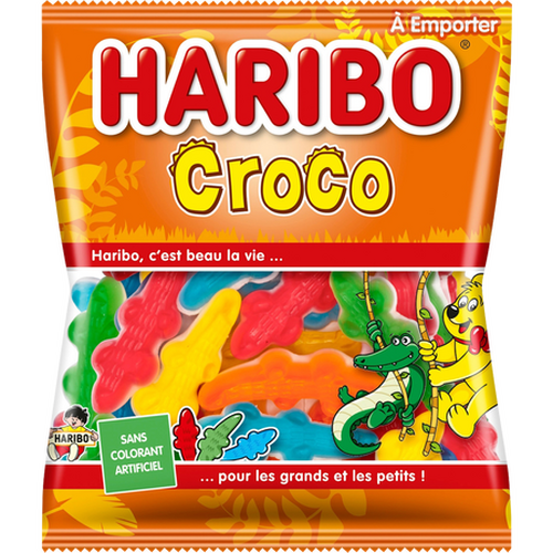 Carton de 30 sachets Croco Haribo 120 g