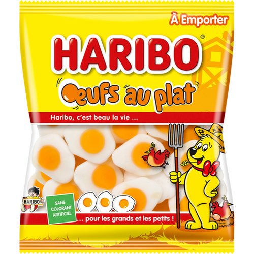 Carton de 30 sachets Œufs au plat 120 g Haribo