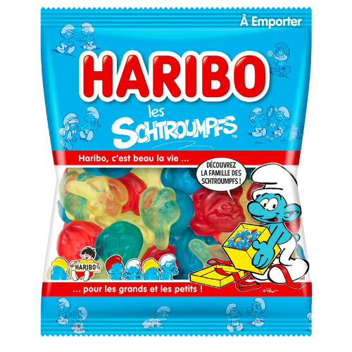 Carton de 30 sachets Schtroumpfs 120 g Haribo