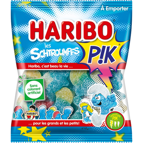 Carton de 30 sachets Schtroumpfs Pik 120 g Haribo