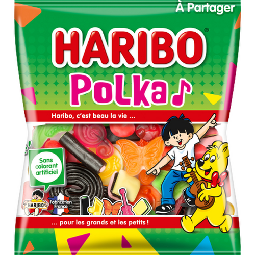 Carton de 30 sachets Polka 120 g Haribo