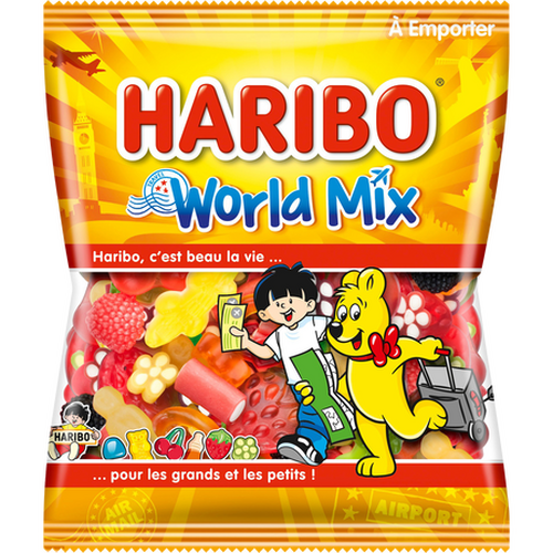 Carton de 30 sachets World Mix 120gr Haribo