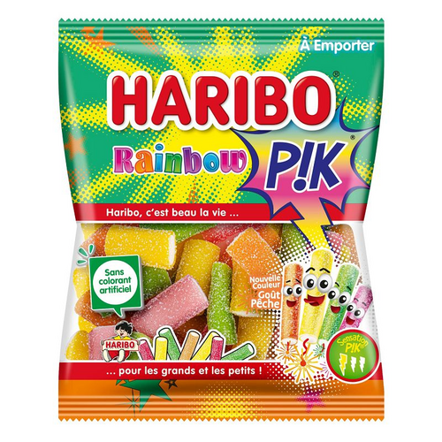 Carton de 30 sachets Rainbow Pik 120gr Haribo