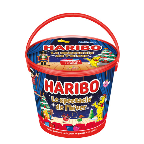 Seau de mini sachets Noël 690 g Haribo