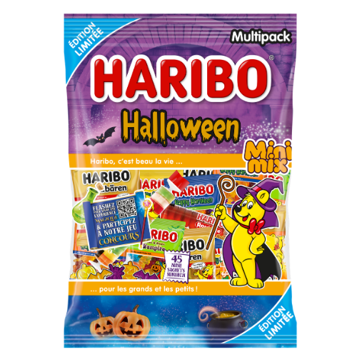 Halloween Mini Mix 45 sachets Haribo 700 g