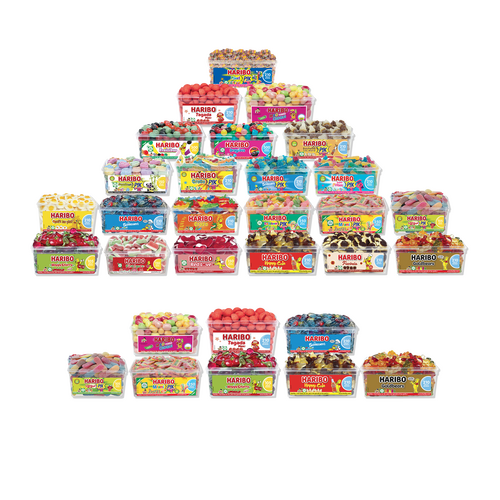 Colis promotionnel Haribo 22 tubos + 8 offerts