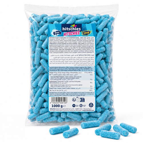 Hitschies bleu acidulé 1 kg Hitschler