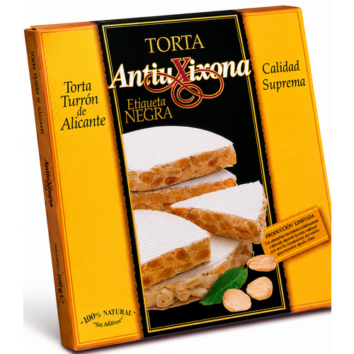 Étui de Tortas Impériales Noire 200gr Antiu Xixona