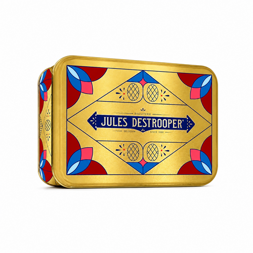 Boîte métallique de galettes au beurre Jules Destrooper 96g