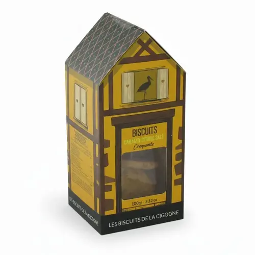 Les biscuits de la Cigogne Caramel Beurre Salé - boîte de 100 g