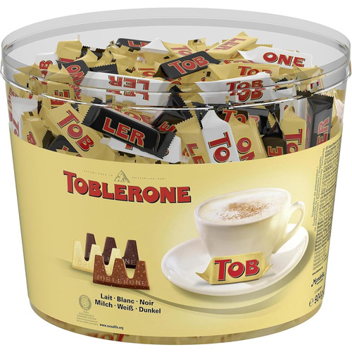 Toblerone Assortiment de 3 variétés de Mini Toblerone 904 g