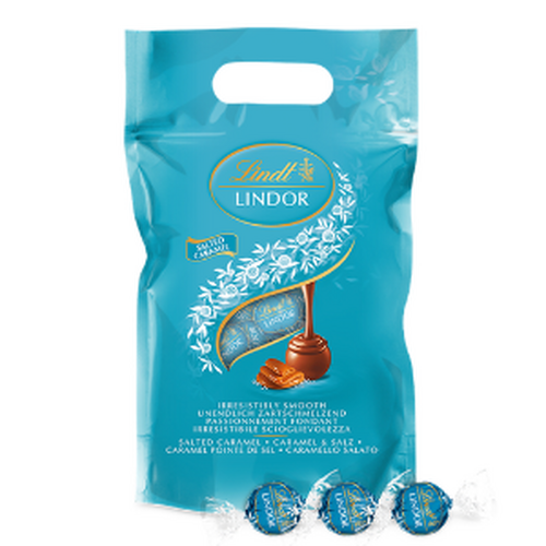 Sac 1 kg Lindor lait caramel pointe de sel Lindt