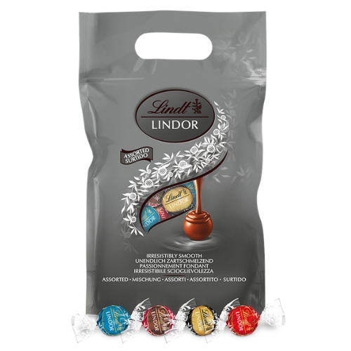 Sachet de chocolats assortis LINDOR argenté 1kg