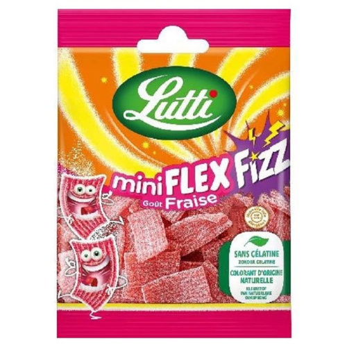 Sachet 90 g Mini Flex Fizz Fraiz - LUTTI