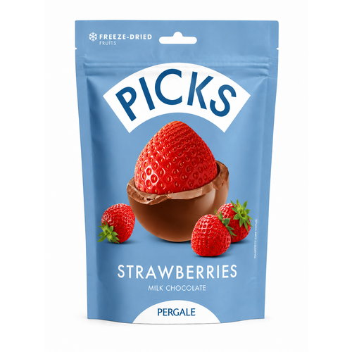 Sachet 90g Fraise Enrobée de Chocolat - Picks