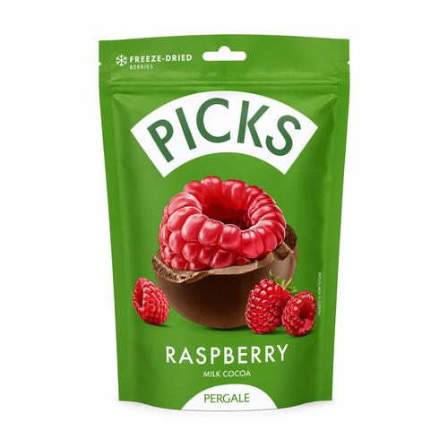 Sachet de 90g Framboise Enrobée de Chocolat
