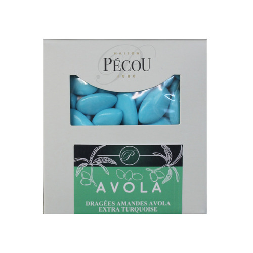 Dragées amandes Avola extra turquoise 1 kg Pécou