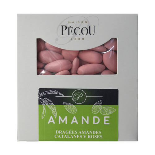 Dragées amandes roses 1kg Pécou