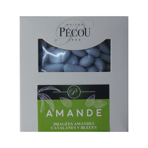 Dragées amandes bleues 1kg Pécou