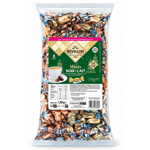 Mini papillotes Lait & Noir 70%- 1.26Kg