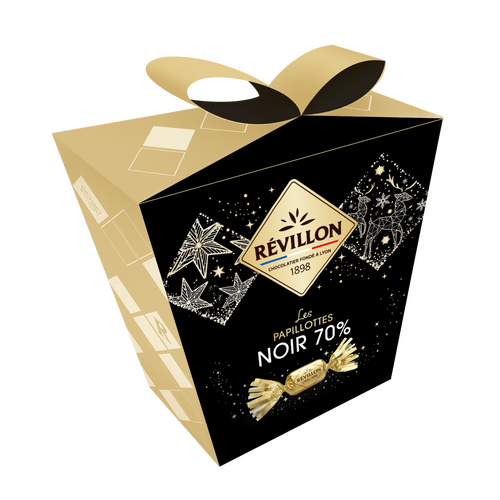 Pochette de papillotes Noir 70% Révillon 300 g