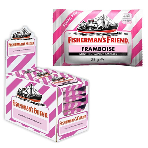 Carton de 24 sachets Fisherman's Friend framboise 25 g