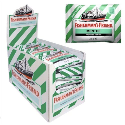 Carton de 24 sachets Fisherman's Friend vert 25 g