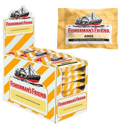 Carton de 24 sachets Fisherman Friend Anis 25gr