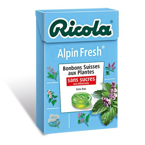 Boîte de 20 Ricola Alpin Fresh 50gr