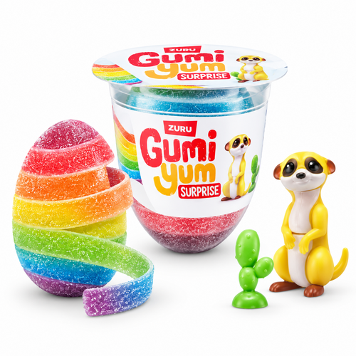 GUMI YUM Œuf Surprise 26 g Les Animaux Sauvages