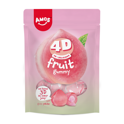 Bonbons gélifiés Amos Fruit Pêche 4D 120 g