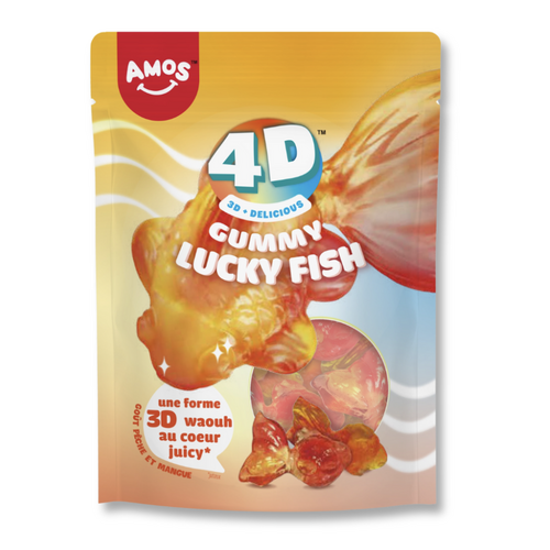 Amos 4D Gummy Lucky Fish sachet 65 g
