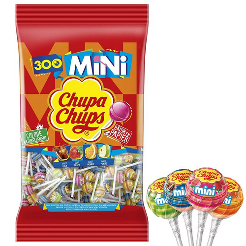 Sac de 300 mini sucettes Best Of 1,8 kg Chupa Chups