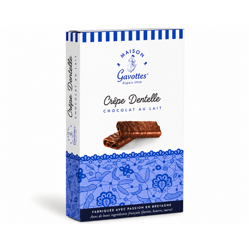 Crêpes dentelle chocolat Lait, boite de 100gr GAVOTTES