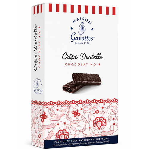 Crêpes dentelle chocolat Noir , boite de 100gr GAVOTTES