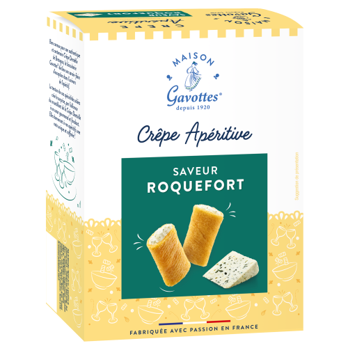 Crêpes apéritives saveur Roquefort 110 g Maison Gavottes
