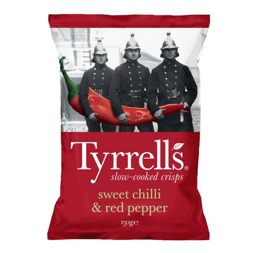 Chips piment doux et poivron rouge 150 g Tyrrells