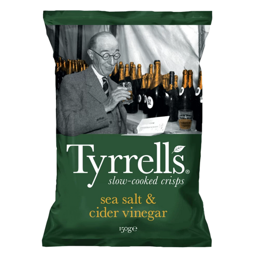 Chips sel de mer et vinaigre de cidre Tyrrells 150 g
