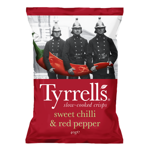 Chips piment doux et poivron rouge 40 g Tyrrells