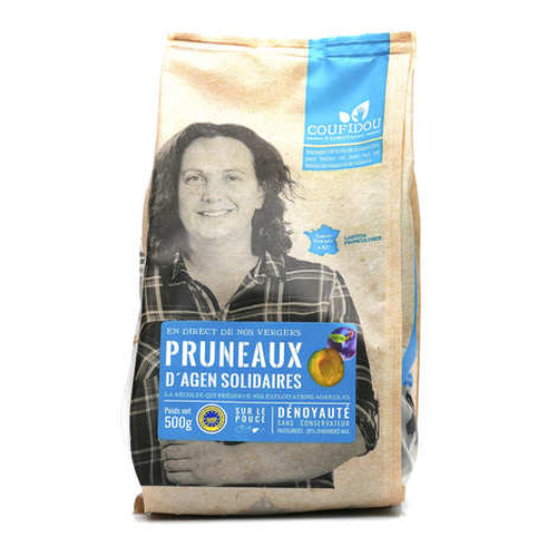 Pruneaux d'agen solidaires, 500gr, Dénoyauté, Coufidou