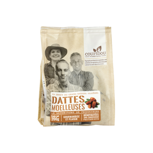 Dattes moelleuses dénoyautées 200g Coufidou