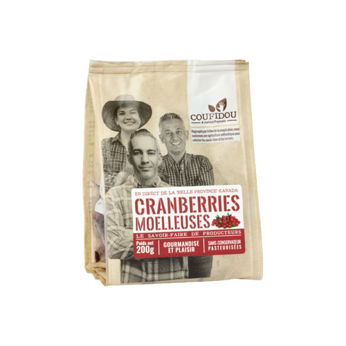 Cranberries moelleuses 200g Coufidou