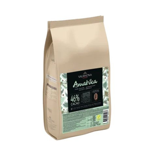 Amatika 46% Vegan - fève 3 kg, Valrhona