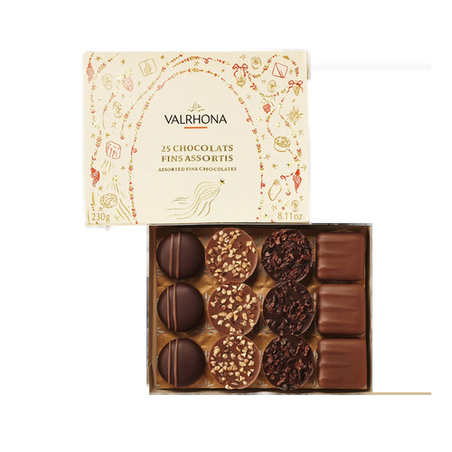 Ballotin 25 bonbons de chocolat assortis Valrhona - 230 g