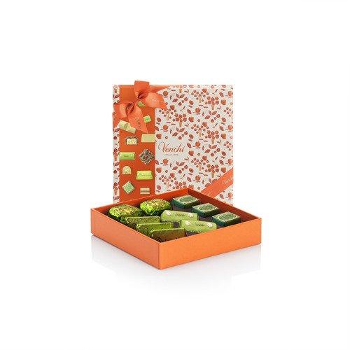 Coffret collection chocolats à la pistache 128 g Venchi