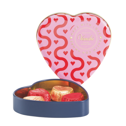 Coffret Cœur Métal Small Valentine – Chocolats lait et noir 75 % – 48g – Venchi