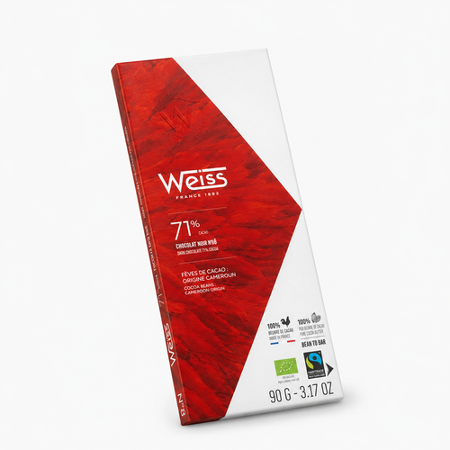 Tablette de chocolat noir Mbô 71% - 90 g Weiss